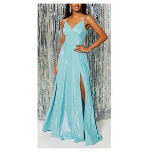 Formal Gown, Homecoming Dress, Teal, Size 3/4 Junior